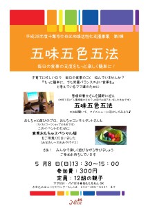 28-1　五味五色五法